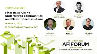 FinTech, servicing underserved communities and financial fnstinutions with tech solutions