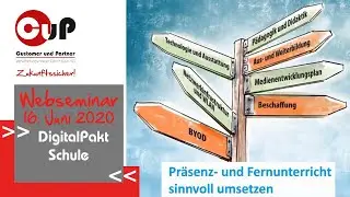 Webseminar  DigitalPakt Schule: Pr&auml;senz- & Fernunterricht im digitalen Klassenzimmer umsetzen