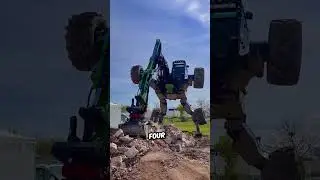 How Is This Excavator Balancing on a Cliff? 🤯