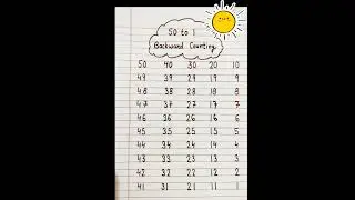 #Backward counting 50 to 1💥💥💥