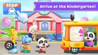 BABY panda School Bus | Adventure Game | #Mini Games #kidsvideo 