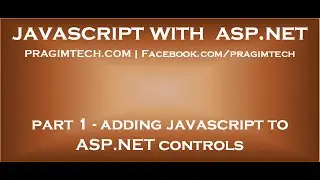 Adding JavaScript to ASP NET controls