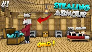 STEALING Diamonds From My Cute Friend in Minecraft!