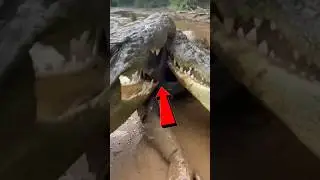Mud, Water, Jaws This Went Wrong Fast 🐊#funnyanimals #funny #wildlife #fypシ #fyp #shorts #trending