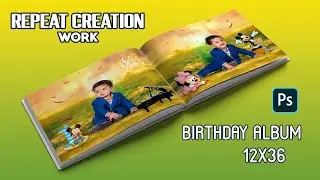 New Birthday Album 12x36 Design Repeat Creation Work