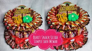 Cara Mudah Membuat Buket Snack Ulang Tahun Mewah dan Simple - DIY Snack Bouquet Easy