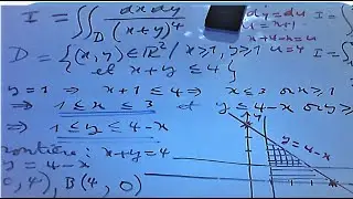 Calcul d'intégrales doubles sur un domaine cartésien