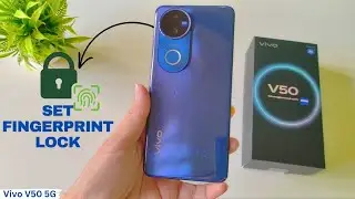 Блокировка отпечатком пальца Vivo V50 5G | Настройка блокировки отпечатком пальца