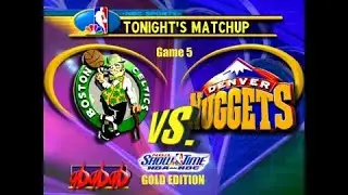 NBA Showtime Gold Edition MAME Playthrough (Game 5 Celtics VS Nuggets)