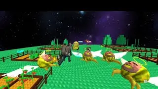 Watermelon head fights with axe man New Map #gaming