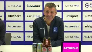 Pressekonferenz nach FC Blau-Wei&szlig; Linz vs. Wolfsberger AC