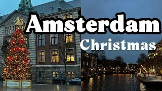 Amsterdam Christmas 2025 | Cozy Rainy Walk & Holiday Lights