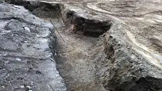 Dome foundation trench dug