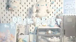 🤍|| Desk reset [cleaning-arranged]🩵 ||