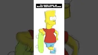 A - Z of Retro Cartoons Characters - B is for Bart Simpson (The Simpsons) #shorts