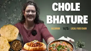 COMPARING CHOLE BHATURE Haldiram vs local food chain see who WINS