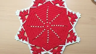 🌸 SIMPLE & BEAUTIFUL Crochet Doily | Easy Crochet Pattern for Beginners | Lesson 398