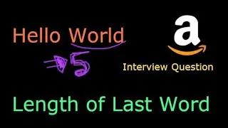 Leetcode 58 Length of Last Word - Top 150 Interview Question - Python