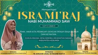 Peringatan Isra Mi’raj || Bersama: Ustadzah Maratus Sholichah, M.Pd || Dusun Krajan, Desa Seboro
