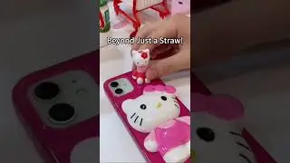 Hello Kitty Straw Hack: Transform it into a Cute Phone Accessory!