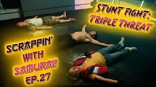 STUNT FIGHT: TRIPLE THREAT Fight Reaction feat. actors and director!