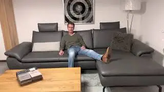 Moderne Ledergarnitur mit vielen Lederqualit&auml;ten und Farbm&ouml;glichkeiten