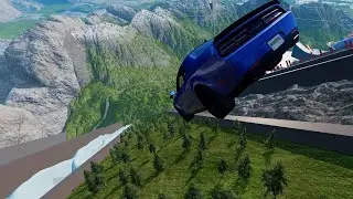 Fall from height, maximum destruction #5 (TREES VS CARS) |  BeamNG.drive [GGH]