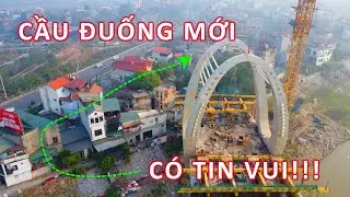 Lùi tiến độ nhưng dự án cầu Đuống mới vừa có tin vui!