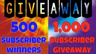 НОВЫЙ РОЗЫГРЫШ 1000 ПОДПИСЧИКОВ! + ПОБЕДИТЕЛИ РОЗЫГРЫША 500 ПОДПИСЧИКОВ!