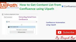 How to Get Content List from Confluence using Uipath | Confluence Automation