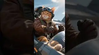 Sky Kittain and The World of Tomorrow😼👑✈️🔥🔥    #viral #trending #ai #cat #shorts #foryou #like #fyp