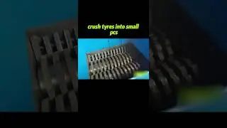 Crush tires into small pcs tyre shredding machine tyre shredder China