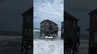 Their house washed away in the ocean😨