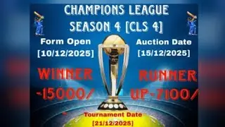 !! All Matches !! 🏆 Champions League Season 4!!