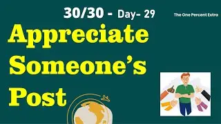 30 Days 30 Positive Activities Challenge / Day-28 / #shyamalagandhimani #theonepercentextra