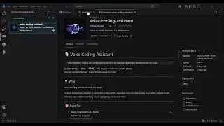 Voice Coding Assistant VS Code Extension Demo