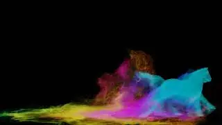 Particle sim guided by volumes in houdini