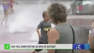 VERIFY: Can you swim within 30 minutes after eating?