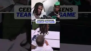 CeeDee Lamb and George Pickens are just having fun #nfl #football #cowboys