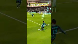 Salah free kick goal in dls 23 #football #dls #salah #ronaldo #messi #footballshorts #fifa #laliga