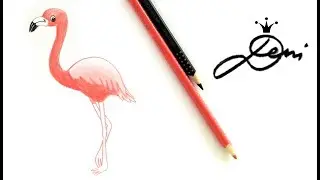 Flamingo schnell zeichnen & malen lernen🌸 how to draw a flamingo 🌸как се рисува