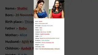 Beautiful Actress Shalini Biography #viral #shortvideo #youtubeshorts #shorts