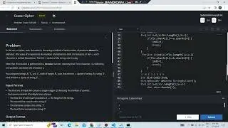 Caesar Cipher | Codechef | Starters 97 | Solution Code In Comment.