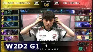 GGS vs 100 | Week 2 Day 2 S9 LCS Spring 2019 (ex-NA LCS) | Golden Guardians vs 100 Thieves W2D2