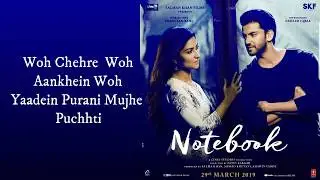 Safar (LYRICS) - Notebook | Zaheer Iqbal & Pranutan Bahl | Mohit Chauhan | Vishal Mishra