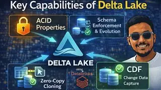 Master Delta Lake key Capabilities: MERGE, ACID, Schema Evolution, CDF, Zero-Copy cloning (Demo)
