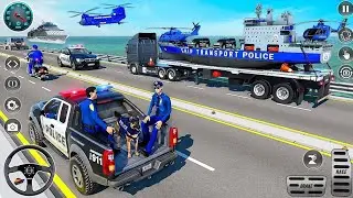 Police Cargo Truck Transporter Simulator - Police Car Transport Trailer Driver - Android Gameplay 