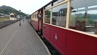 F&WHR. Garratt engine 87 arrived at Porthmadog Harbour Station. Saturday 23/8/2025.