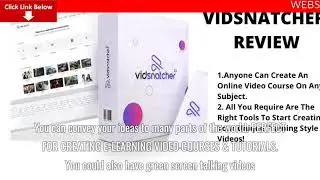 [WEBSITE DOWNLOAD] VidSnatcher Pro Editing Suite Review Legit or Scam? Massive Discount + Benefits