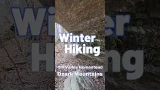 Winter Hiking #OldHomestead #valley #ozarkmountains #hike #trekking #nature #woods #asmr #shorts